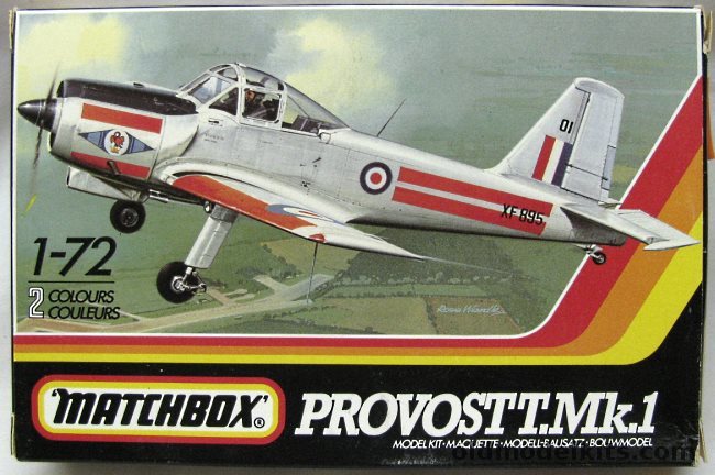 Matchbox 1/72 Provost Mk.I  - RAF Central Flying School Little Rissington or Oman Air Force, PK30 plastic model kit